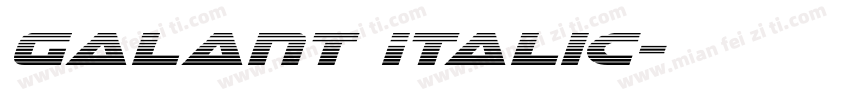 Galant Italic字体转换